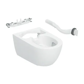 Geberit WC-Keramik für AquaClean Alba 245823011 weiß, Ersatzkeramik, ohne Technik