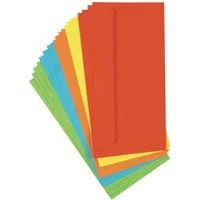 Stylex Schreibwaren Briefumschlag 60 (3x 20Stk) farbige Briefumschläge Din lang Kuvert