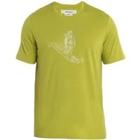 Icebreaker T-Shirt Tech Lite II SS Skiing Yeti (100% Merino, Stoffstärke 150 Ultralight)