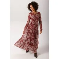 Aniston CASUAL Maxikleid (mit Jersey-Unterkleid) mit extravagantem Paisley-Muster - NEUE KOLLEKTION