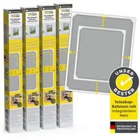EASYmaxx Insektenschutz-Fensterrahmen Insect Protect, Teleskop-Insektenschutzgitter,  weiß, (4-St), Fliegengitter Fenster, mit vormontierten Rahmen, Insektenschutz