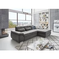 Die PlanBar Ecksofa MP-IN16037 L-Form, Breite 289 cm, mit Federkern-Polsterung, mit Sitztiefenverstellung & Zierkissen