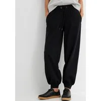 bonprix Jogginghose aus Baumwolle und Polyester, lockere Passform, elastische Bündchen