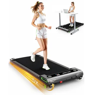[EU Direct] Akluer 480L-A 1-6 km/h Under Desk Walking Pad Treadmill with 5% Incline, Quiet Motor, Remote Control, 150kg