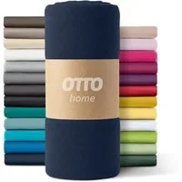 OTTO home Spannbettlaken PAPRIKA, Microfaser-Jersey, Gummizug: rundum, (1 Stück), Bettlaken Laken in zwei Qualitäten: Fleece & Jersey, schnelltrocknend