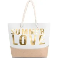 normani Strandtasche Bequeme Sommer-Umhängetasche, Strandtasche, Schultertasche als Henkeltasche tragbar