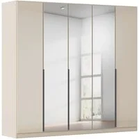 OTTO home Drehtürenschrank Kleiderschrank Kleiderschränke Schrank Garderobe AGORDO mit Glasfront (in zwei Griff-Farben, Breiten 91-405 cm) durchdachte Innenausstattung, in 8 Breiten und 2 Höhen MADE IN GERMANY