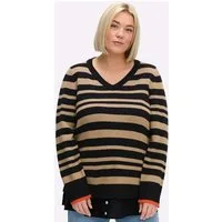Sheego Strickpullover Pullover Langarm Jersey