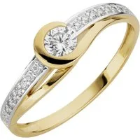 Orolino Fingerring 333/- Gelbgold glanz synth. Zirkonia