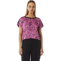 comma Kurzarmshirt T-Shirt Blusenshirt mit Frontprint