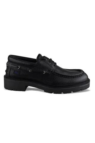 Burberry Raft Boat-Schuhe Schwarz