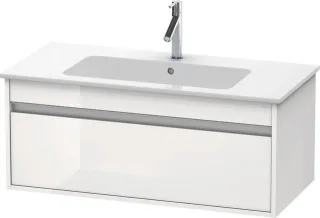Duravit Ketho Waschtischunterbau wandhängend Weiß Hochglanz 1000x475x410 mm - KT642002222 KT642002222