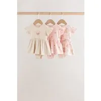 Next Strampler Strampelanzüge aus Jersey, 3er-Pack (3-tlg)
