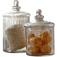 Mirabeau Vorratsdose Glasdose 2er Set Maledisant klar, Glas