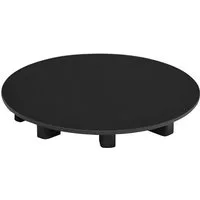 Polysan s.r.o. Sanitär-Installationsset Ablaufabdeckung, ABS / schwarz matt, Polysan-17511B