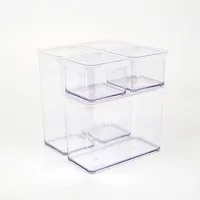 ROTHO Vorratsdose Loft 5er-Set Frischhaltedosen mit Deckel, stapelbar & luftdicht, Kunststoff, (Vorratsdosenset, Set 5-tlg)