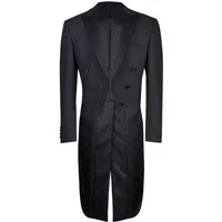 Wilvorst Frack-Anzug Wilvorst CLASSICs Herren Frack Sakko Modern Fit Schwarz