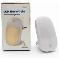StellarLuma LED Nachtlicht LED Nachtlicht Baby Kinderzimmer Schlafzimmer mit Dämmerungssensor, LED fest integriert, 3014 LED, LED Nachtlicht mit Dämmerungssensor, warmweißem Licht und Eurostecker