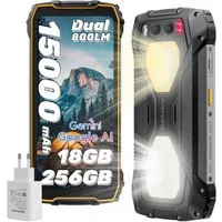 blackview BV7300 256GB 800LM Campinglicht handy Ohne Vertrag Outdoor Smartphone (6,67 Zoll, 50 MP Kamera, 15000mAh, 45W, 50MP, 32MP, 20MP, 6,67", NFC)