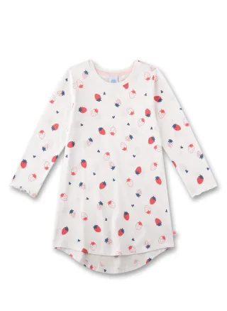 Sanetta - Sleepshirt white pebble - Gr. - 116