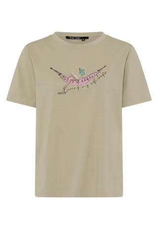 Marc Aurel - Shirt mit Print und Pailletten - Gr. - 34
