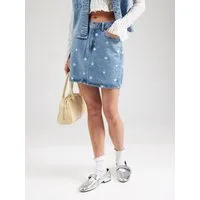 ONLY Jeansrock ONLSTELLA (1-tlg) Stickerei