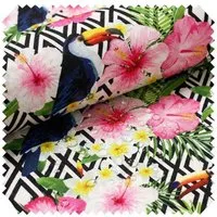 novely® Stoff OXFORD 210D D227 Exotic Retrostyle Printstoff Outdoor, Wasserabweisend, Outdoor, Meterware, 1lfm