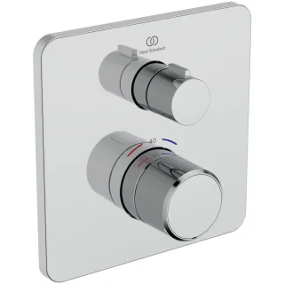 Ideal Standard Einzelthermostat UP Ceratherm C25 Rosette 157x157mm Chrom, A8586AA A8586AA