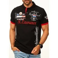 behype Poloshirt mit Stickerei als Freizeit Polo T-Shirt - Polo-Hemd für Herren Kurzarm Polohemd im Regular-Fit in Piqué-Qualität für Männer