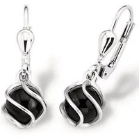 Amor Paar Ohrhänger, Made in Germany, mit Onyx