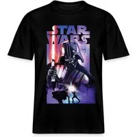 Spreadshirt T-Shirt Star Wars Darth Vader Mit Rotem Lichtschwert Relaxed Fit Unisex T-Shir (1-tlg)