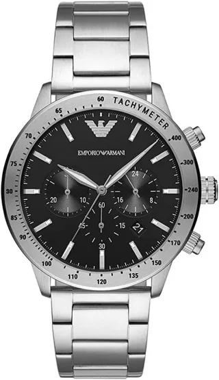 Emporio Armani Mario Silber Herren Armbanduhr AR11241