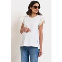 Seraphine T-Shirt Seraphine Umstands-Top aus Baumwolljersey (1-tlg)
