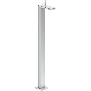 hansgrohe Axor MyEdition Waschtischarmatur 47040000 Ausladung 196 mm, bodenstehend, mit Push-Open Ablaufgarnitur, chrom/Spiegelglas