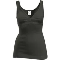 HERMKO Unterhemd 4058080 Merinowolle/Tencel BH-Hemd mit V-Ausschnitt angenehm weich