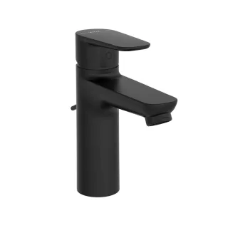 VitrA Flow Soft Einhebel-Waschtischmischer mit Ablaufgarnitur Niederdruck Schwarz Matt,A4352736ND A4352736ND