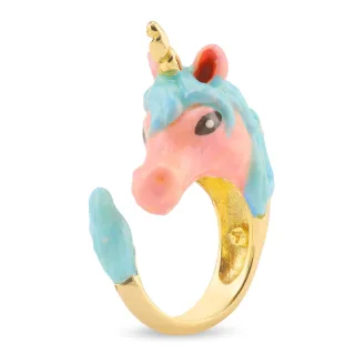 Einhorn Ring 18k Gold plattiert