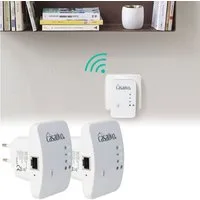 Casativo 300 Mbit/s mit WPS-Funktion-WiFi-Verstärker WLAN-Repeater, 2,4 GHz – Einfache Einrichtung
