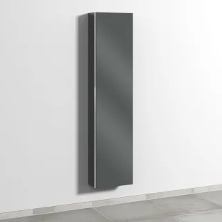 Sanipa 3way Hochschrank mit 1 Tür, Anthrazit-Glanz BS16579
