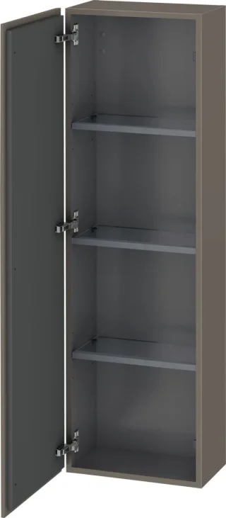 Duravit L-Cube Halbhochschrank Flanell Grau Seidenmatt 400x243x1320 mm - LC1168L9090 LC1168L9090