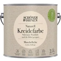 SCHÖNER WOHNEN FARBE Wandfarbe Schöner Wohnen Naturell Kreidefarbe 2,5 Ltr. Muschelliebe leichtes He
