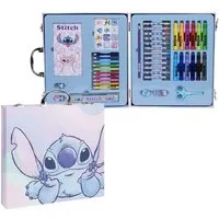 Disney Farbkasten Stitch Malset Kreativkoffer Ausmalkoffer für Schule Freizeit