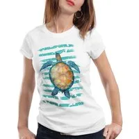 style3 T-Shirt Turtle Power schildkröte strand urlaub amphibien