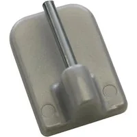 GARDINIA Gardinenstangenhalter, Gardinenstangen, (Set, 4-St), Serie Vitragestange flachoval Ø 11 mm