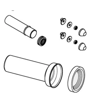 Schell Verbindungsrohre 45/90 für MONTUS Spülkasten 12cm, 292150099 292150099