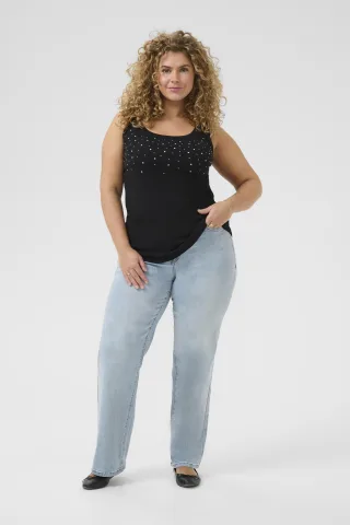 Jerseytop Tight fit Black