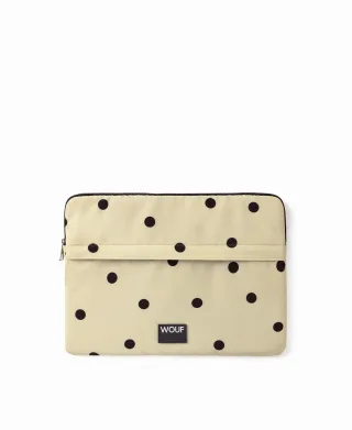 wouf - Laptoptasche 13 & 14 - Deauville beige/schwarz - Gr. - OS