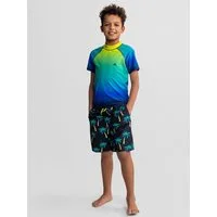 MINOTI Badeshorts MINOTI Badeshorts Jungen – 2er-Pack mit Palmen- & Ombré-Design (2-er Pack)
