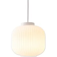 näve Pendelleuchte Geneva, Leuchtmittel wechselbar, Pendelleuchte,Milch-Glas weiß, 1xE27 max.40W