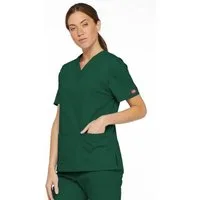 Dickies Funktionsbluse Unisex EDS Schlupfhemd V-Neck, Every Day Scrubs Kasack mit 2 aufgesetzten Taschen
